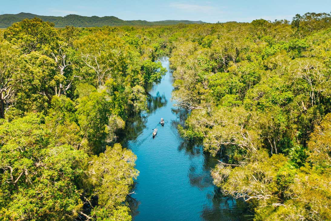 2 Canoes in the Noosa Everglades