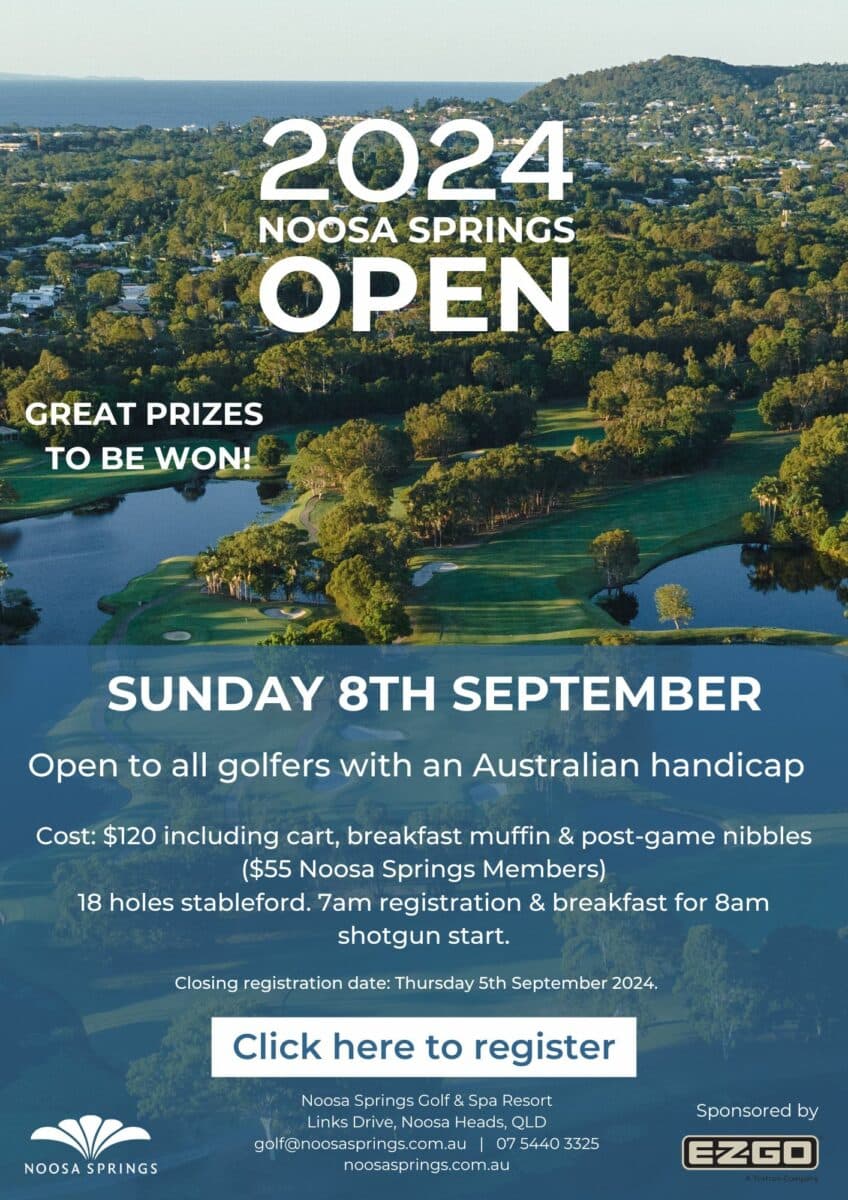 Noosa Springs Open A4 2024