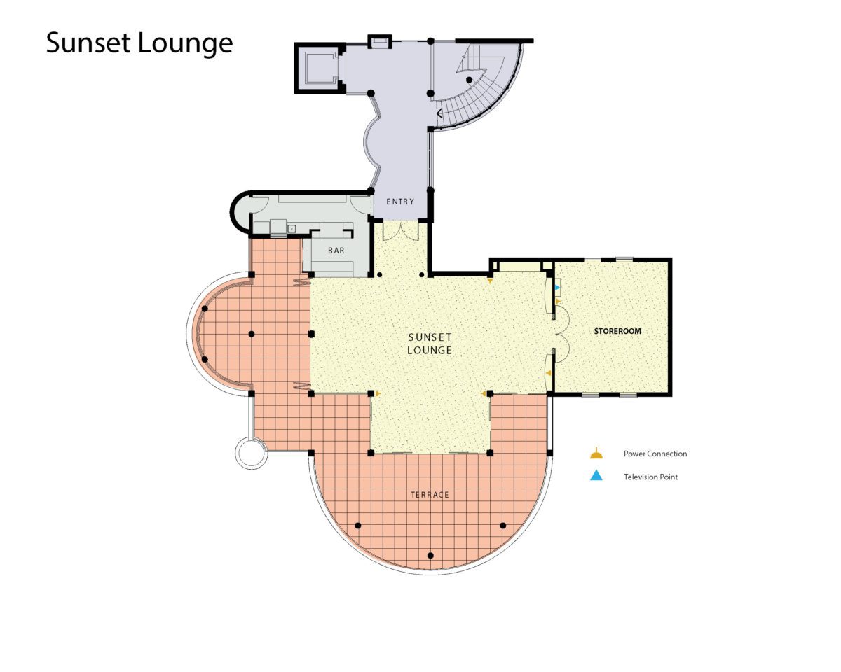 Sunset Lounge Floor Plan And Capacities